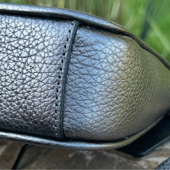 Coach Chaise 19 Crossbody Pewter Metallic Gunmetal EUC - Picture 14 of 17